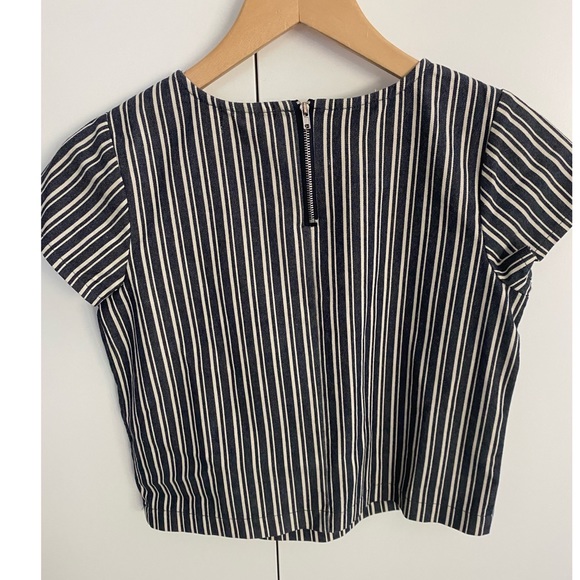GB Navy Striped Top - Picture 2 of 4